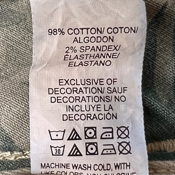 Lucky Brand Men Chino Shorts Cotton 30 Multi-Green Leaf Print Saturday Stretch - Picture 8 of 8